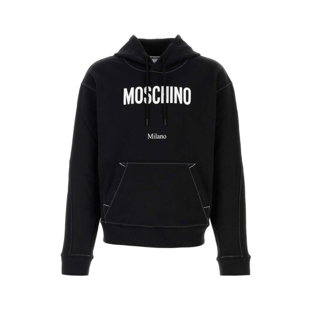 Moschino Men Black Cotton Sweatshirt